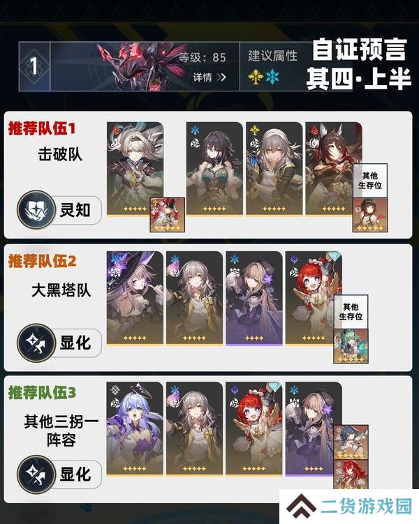 崩坏星穹铁道虚构叙事自证预言阵容攻略 3.1虚构叙事自证预言阵容怎么推荐[多图]图片2