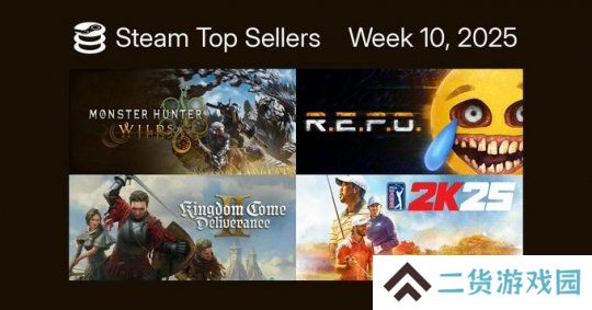 Steam最新一周销量榜 《怪物猎人：荒野》二连冠