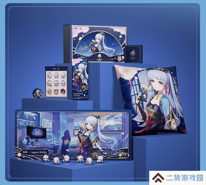 罗技G x原神梦幻联动 神里绫华定制键鼠礼盒全球限量首发