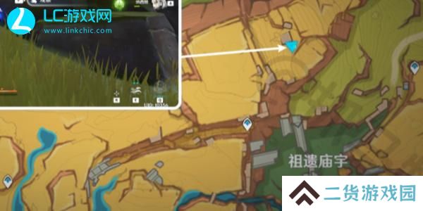 原神5.0绘有涂鸦的裂石在哪