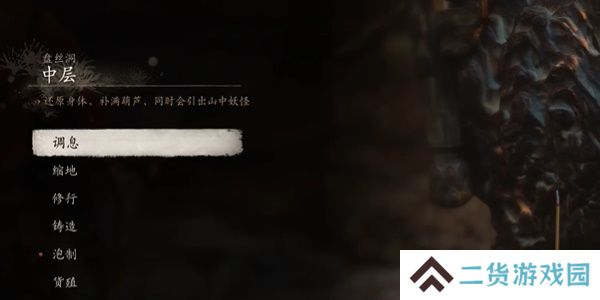 黑神话悟空盘丝洞中层打坐位置在哪