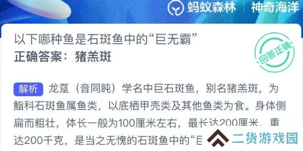 神奇海洋今日答案最新8.13
