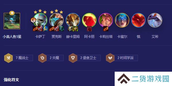 云顶之弈s12卡萨丁阵容