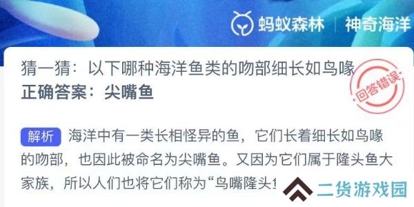 神奇海洋今日答案最新7.24
