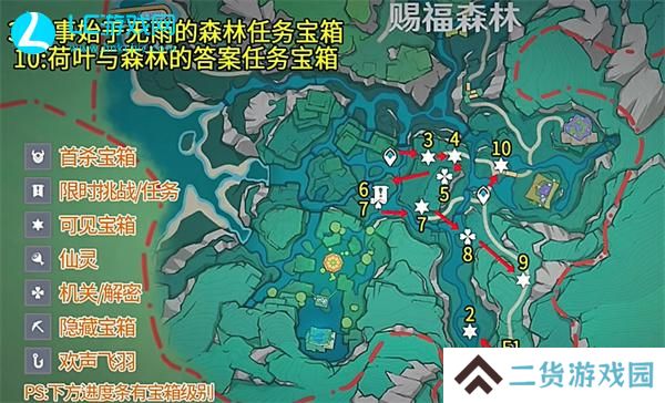 原神4.8赐福森林悠乐片段全收集攻略