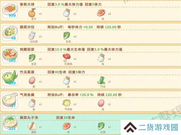 波西亚时光菜谱